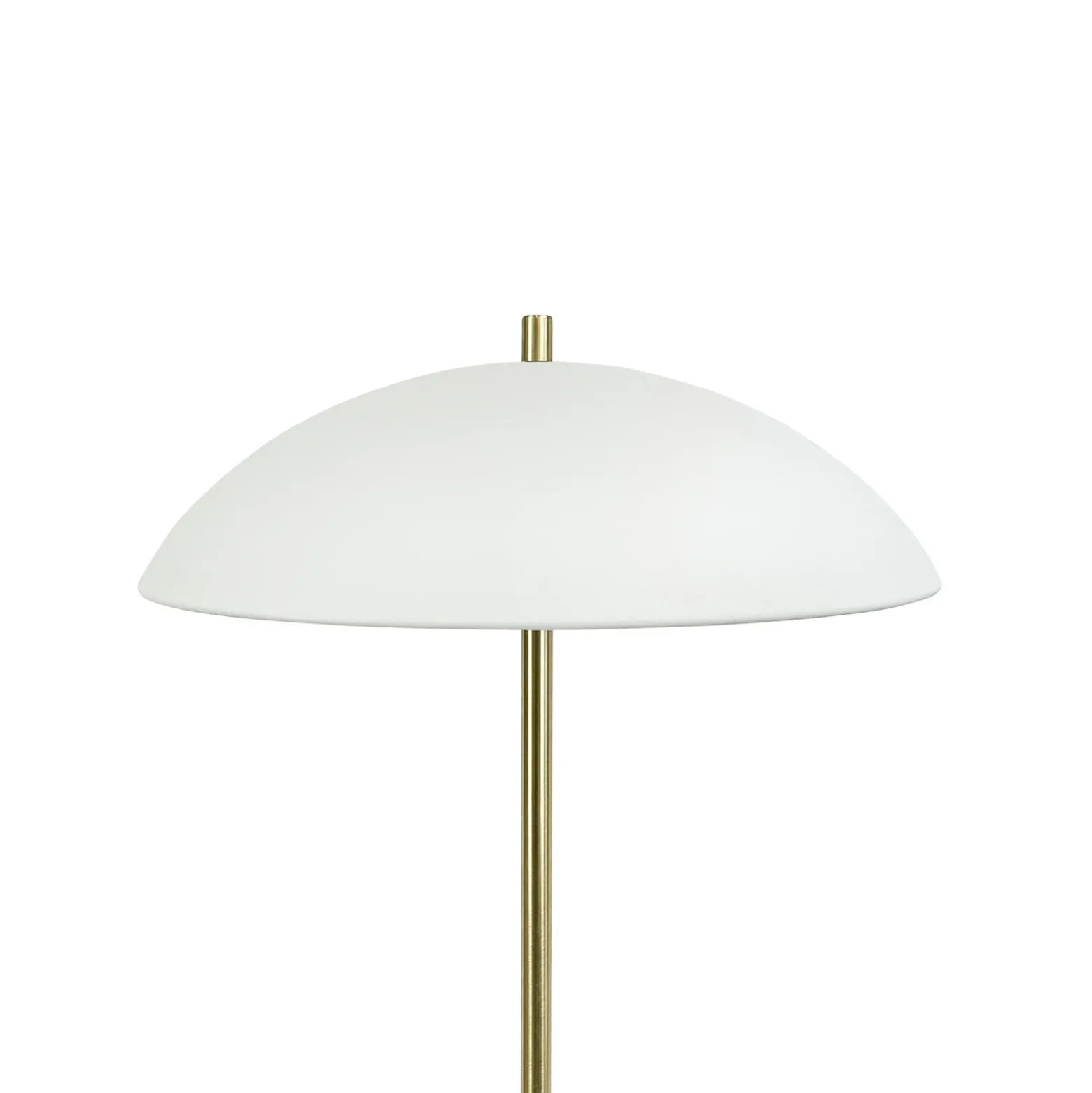 Lámpara de pie Globus de Dyberg Larsen, altura 150 cm, beige/latón