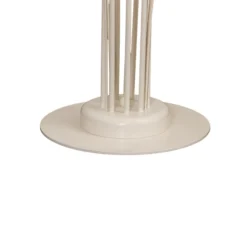 Lámpara de pie Gloriosa, crema, cristal, 9 luces