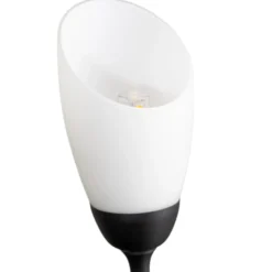 Lámpara de pie Gloriosa, negro, cristal, 9 luces