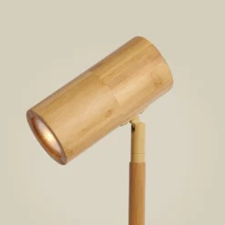 Lámpara de pie GOOD & MOJO Java, color natural, bambú, 141 cm de altura, GU10