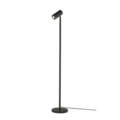 Lámpara de pie GOOD & MOJO Java, negra, de bambú, 141 cm, GU10