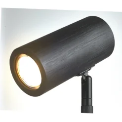 Lámpara de pie GOOD & MOJO Java, negra, de bambú, 141 cm, GU10