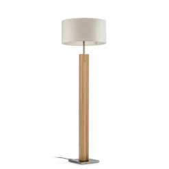 Lámpara de pie «HerzBlut» de Dana, roble natural, blanco
