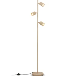 Lámpara de pie Ida, beige, 3 luces, altura 141 cm, GU10