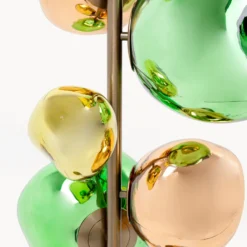 Lámpara de pie KARE «Burbuja». Multicolor, cristal, 168 cm, 7 luces.