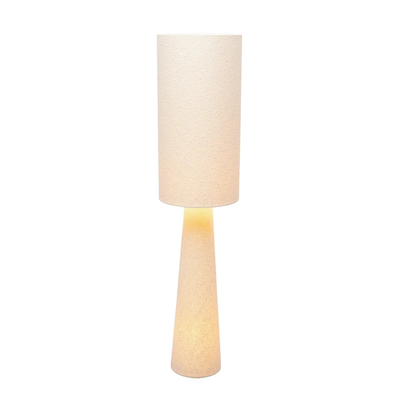 Lámpara de pie KARE Marleen, beige, lino, 130 cm, E27