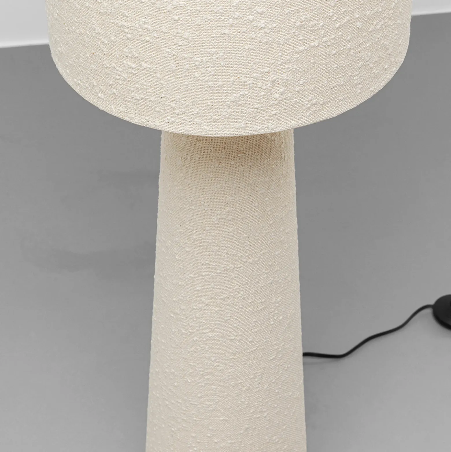 Lámpara de pie KARE Marleen, beige, lino, 130 cm, E27