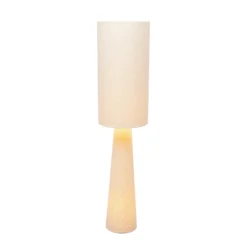 Lámpara de pie KARE Marleen, beige, lino, 130 cm, E27