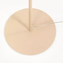 Lámpara de pie KARE Sella, beige, acero/algodón, 161 cm, G9