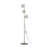 Lámpara de pie Lava, arena/coñac, cristal, 151 cm, 3 luces, G9