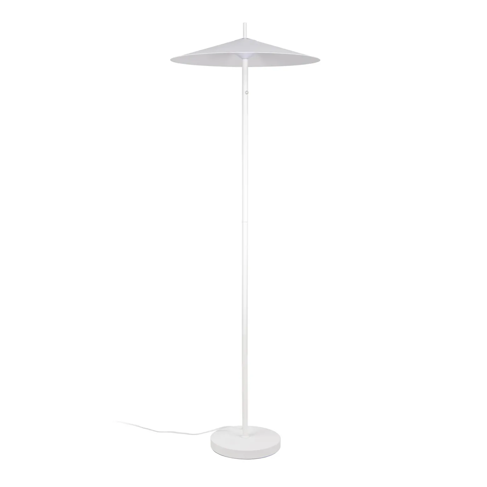 Lámpara de pie LED Amalo, blanco mate, altura 145 cm, metal, CCT
