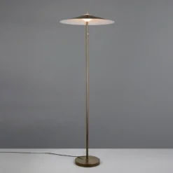 Lámpara de pie LED Amalo en color platino, altura 145 cm, metal, CCT