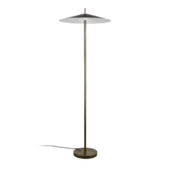Lámpara de pie LED Amalo en color platino, altura 145 cm, metal, CCT