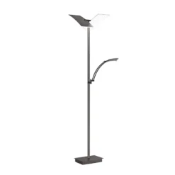 Lámpara de pie LED Andy, color bronce, altura 185 cm, metal, CCT, 3 luces.