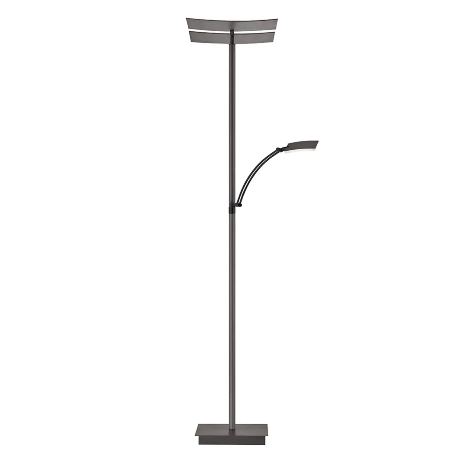 Lámpara de pie LED Andy, color bronce, altura 185 cm, metal, CCT, 3 luces.