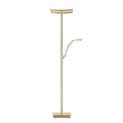 Lámpara de pie LED Andy, color crema, altura 185 cm, metal, CCT, 3 luces.