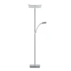 Lámpara de pie LED Andy, 3 luces, níquel mate, CCT, atenuador