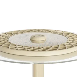 Lámpara de pie LED Arcchio Frile, color beige, altura 190 cm, atenuable