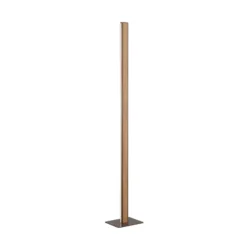 Lámpara de pie LED Arviso, color madera, roble, altura 142 cm, CCT