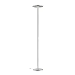 Lámpara de pie LED Aura, control por gestos, color níquel, altura 184 cm