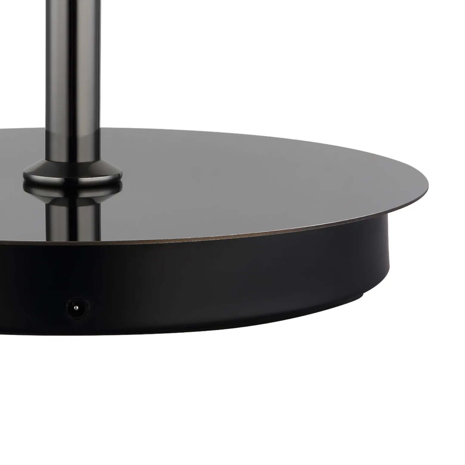 Lámpara de pie LED Avila, gris ahumado/negro, cristal, CCT, atenuable