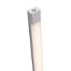 Lámpara de pie LED Bella, recta, base angular, acero