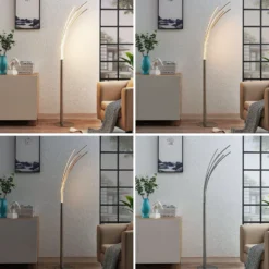 Lámpara de pie LED Boba con varios brazos