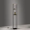 Lámpara de pie LED Conni de Paul Neuhaus, negra, de metal, 140 cm