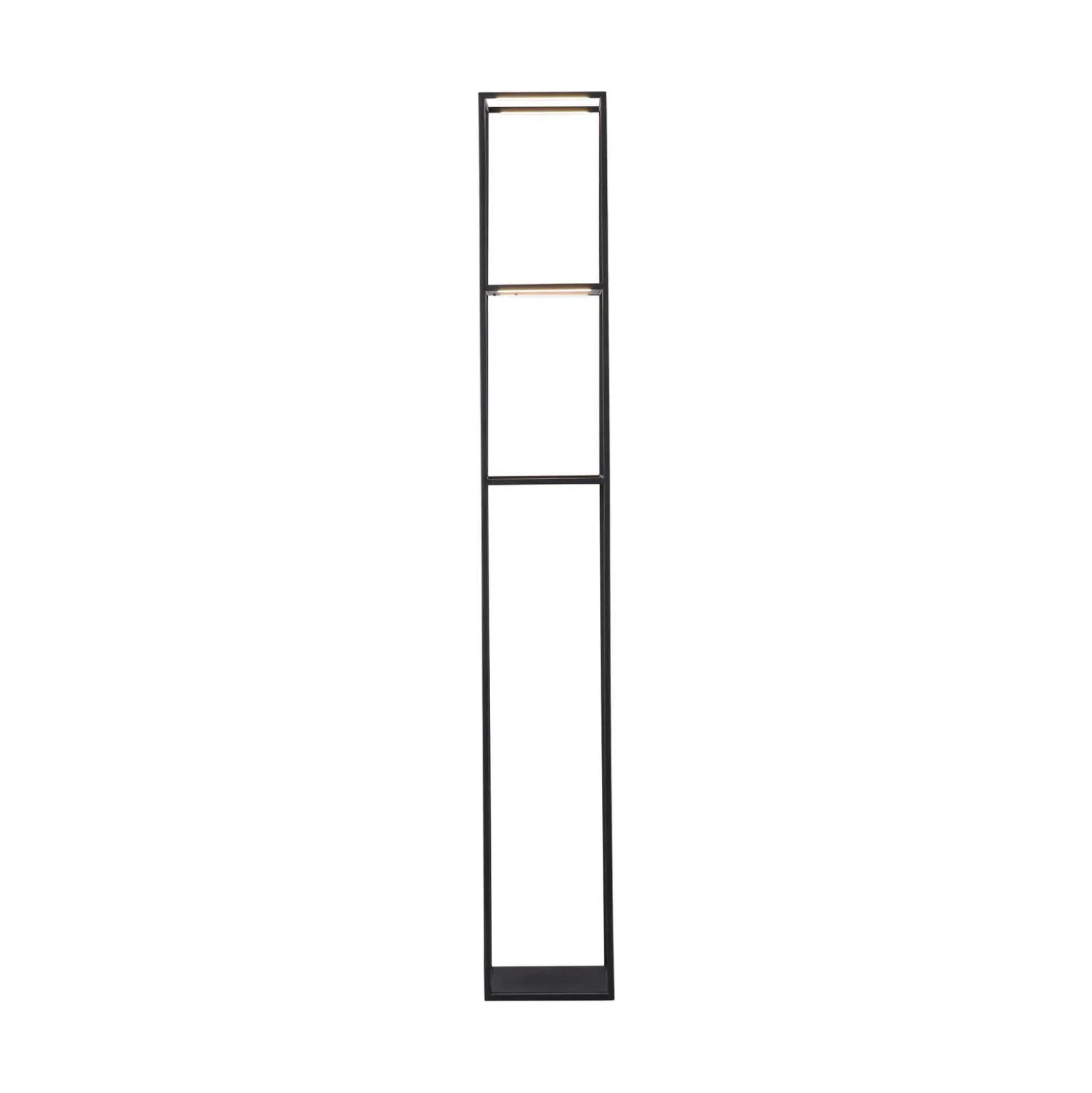 Lámpara de pie LED Conni de Paul Neuhaus, negra, de metal, 140 cm