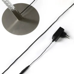 Lámpara de pie LED Criostal de Lindby, RGBW, atenuable, control remoto