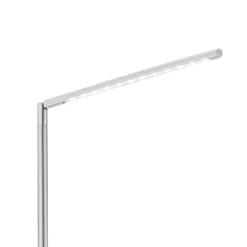Lámpara de pie LED Dawda con atenuador, acero