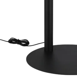 Lámpara de pie LED Della, altura 190 cm, negro/gris oscuro, 3 luces.