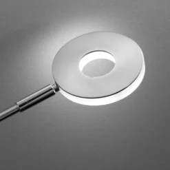 Lámpara de pie LED Dent, CCT, 1 luz, níquel