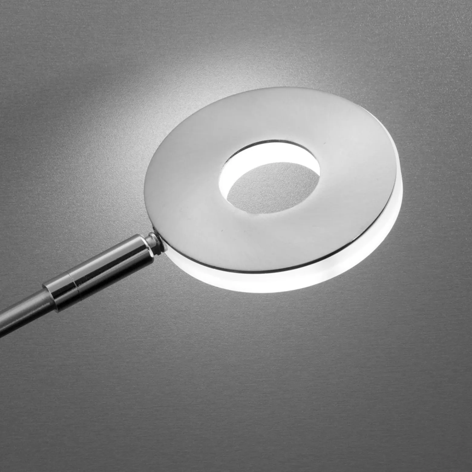 Lámpara de pie LED Dent, CCT, 1 luz, níquel