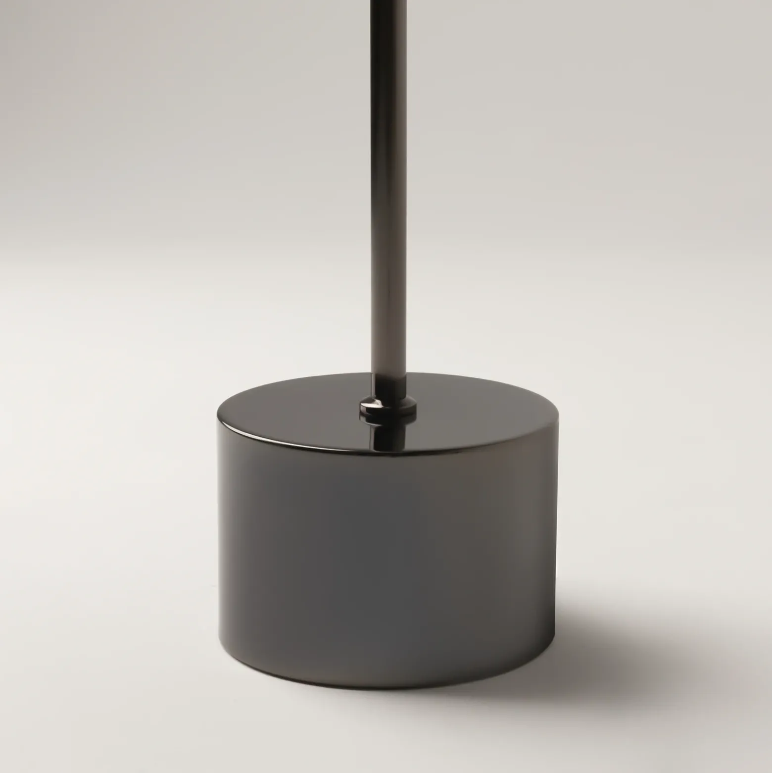 Lámpara de pie LED DOUBLE MOON, negro/gris ahumado, altura 146 cm