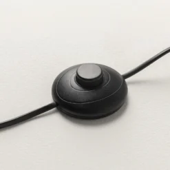 Lámpara de pie LED DOUBLE MOON, negro/gris ahumado, altura 146 cm