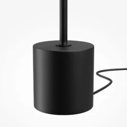 Lámpara de pie LED Evolution de Maytoni, blanco/negro, altura 158 cm