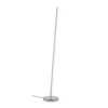 Lámpara de pie LED Fabia con control por gestos, color níquel, altura 160 cm,