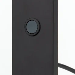 Lámpara de pie LED Fati, altura 136 cm, negro, aluminio, atenuador