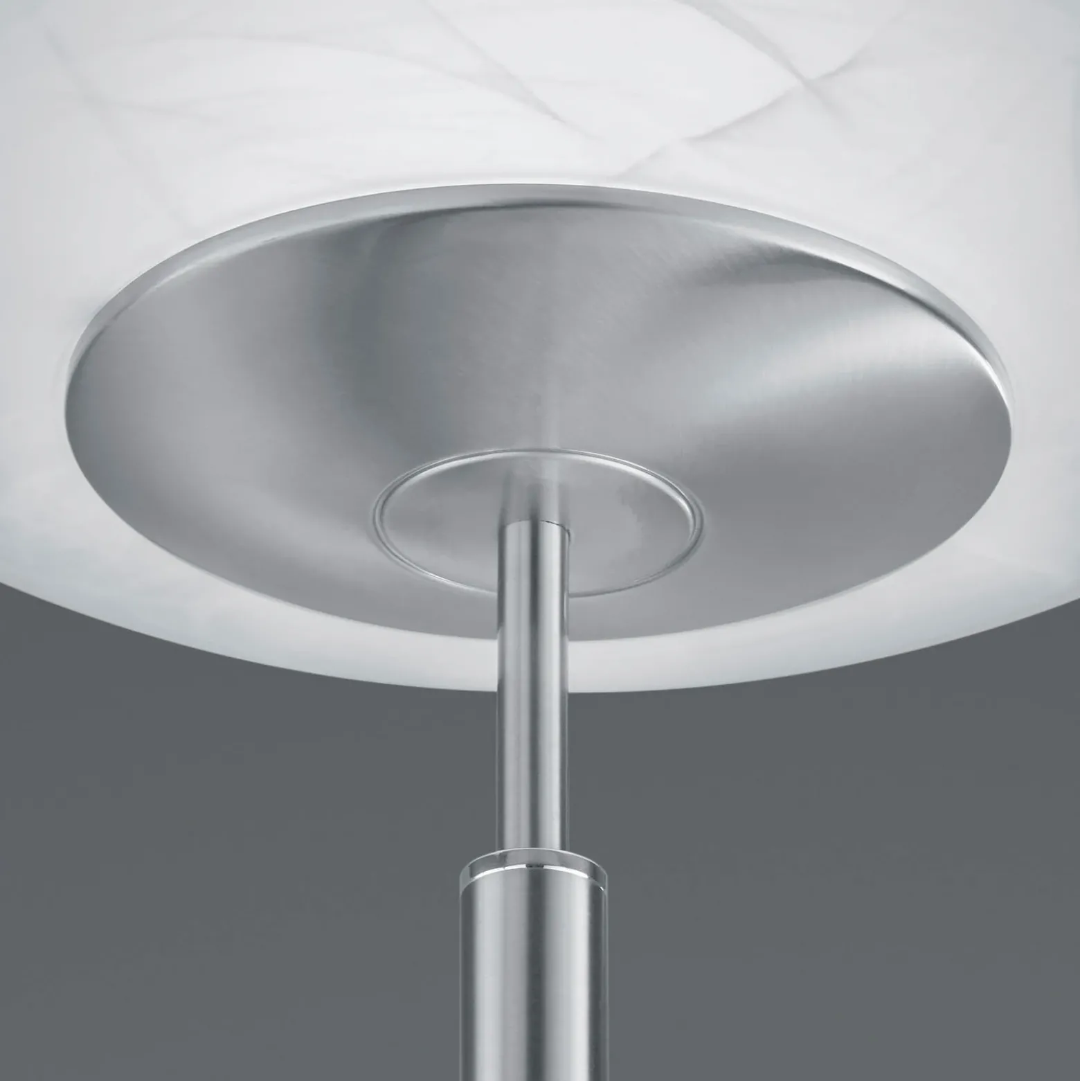 Lámpara de pie LED Findus, 2 luces, níquel