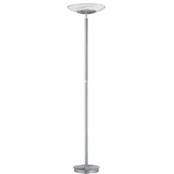 Lámpara de pie LED Findus, 1 luz, níquel