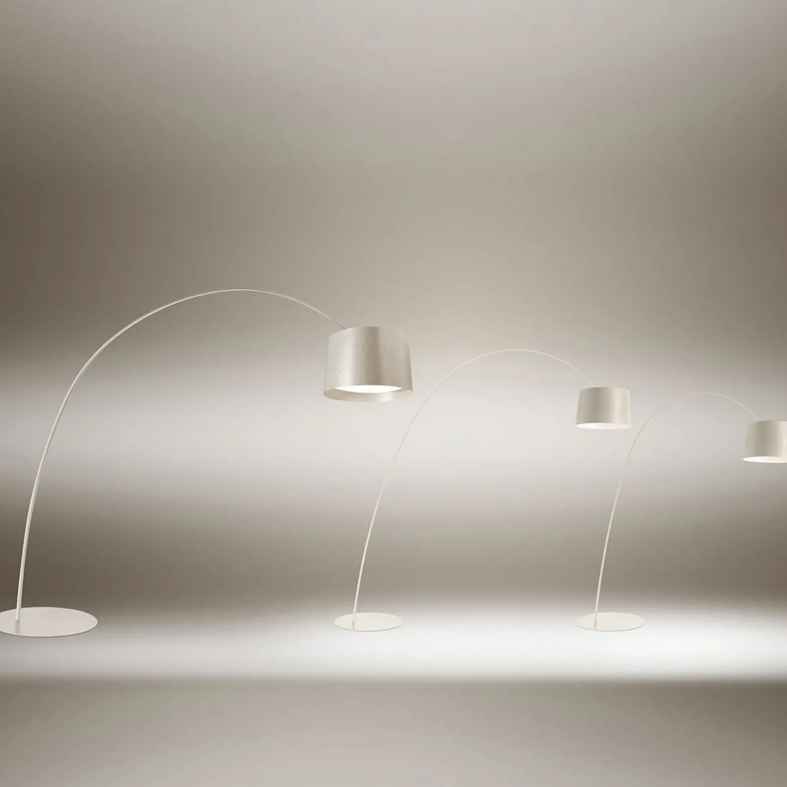 Lámpara de pie LED Foscarini Twiggy MyLight CCT greige