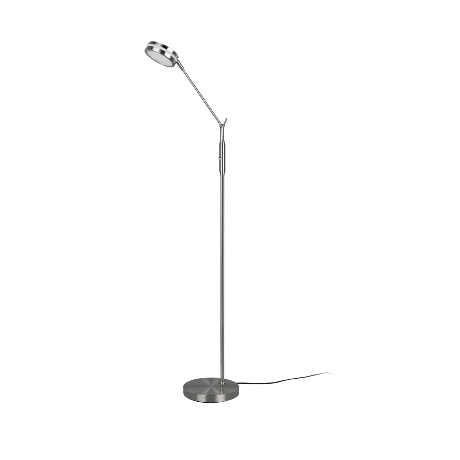 Lámpara de pie LED Franklin, regulador con sensor, níquel mate