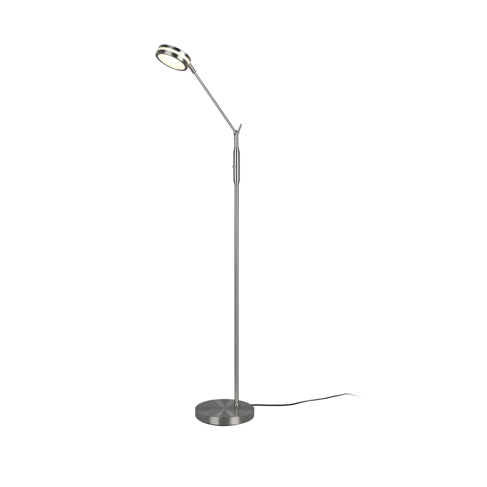Lámpara de pie LED Franklin, regulador con sensor, níquel mate