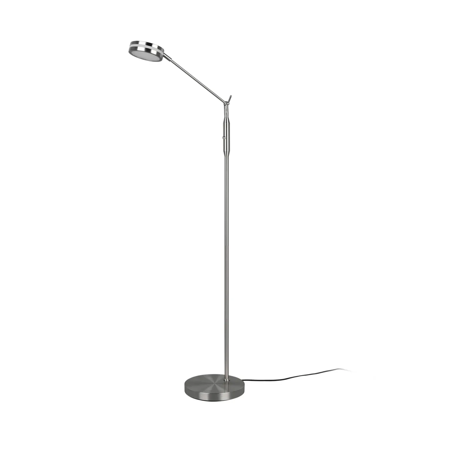 Lámpara de pie LED Franklin, regulador con sensor, níquel mate