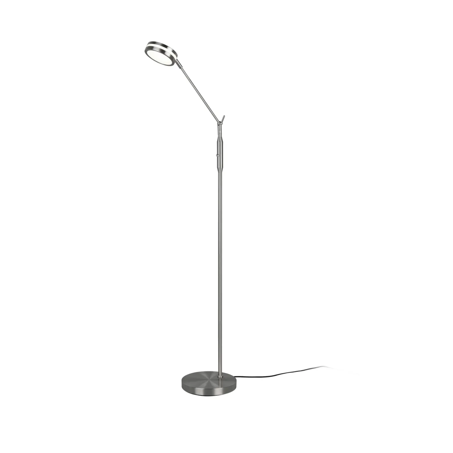 Lámpara de pie LED Franklin, regulador con sensor, níquel mate