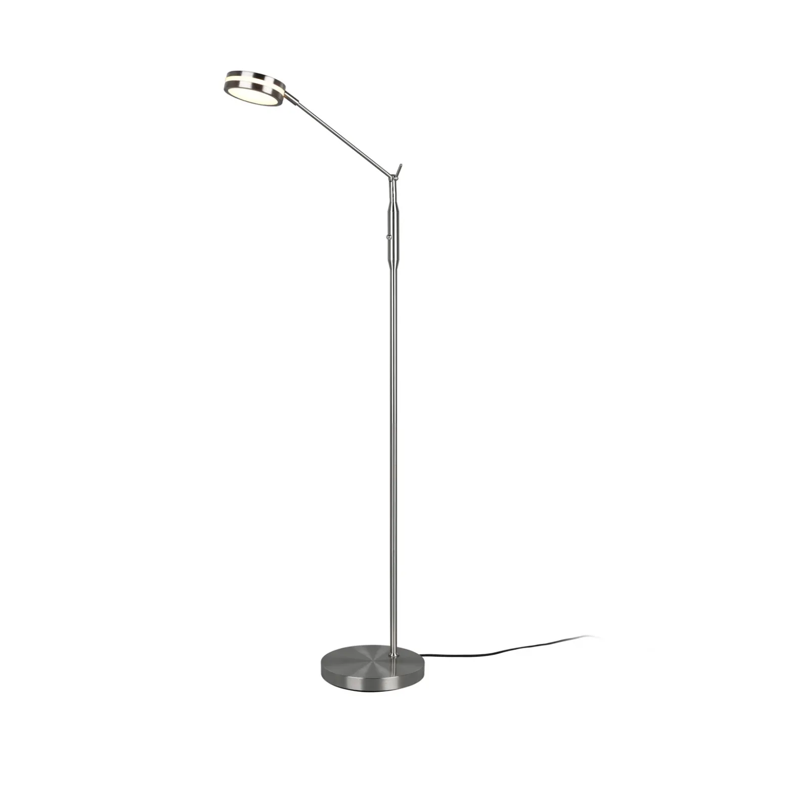 Lámpara de pie LED Franklin, regulador con sensor, níquel mate