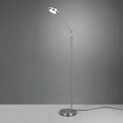 Lámpara de pie LED Franklin, regulador con sensor, níquel mate