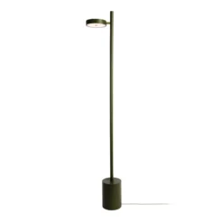 Lámpara de pie LED GOOD & MOJO Okinawa, de 1 luz, verde, 146 cm, madera