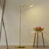 Lámpara de pie LED Graz, latón